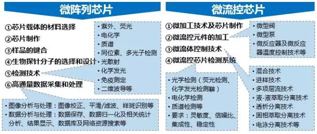 圖2.生物芯片所涉及技術(shù)領(lǐng)域