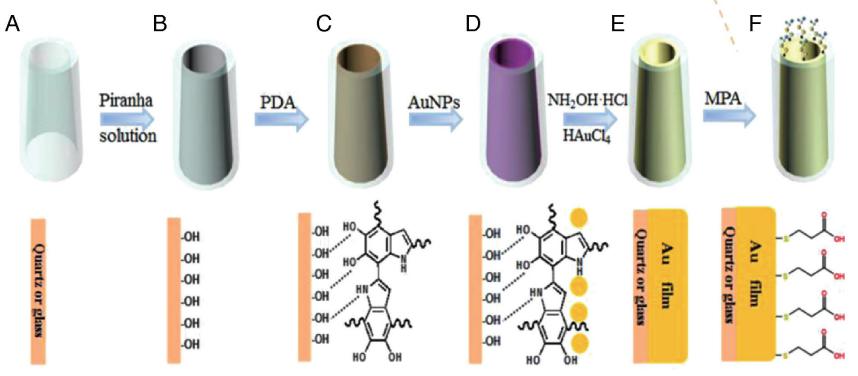 圖1金環微電極的制作步驟 圖1金環微電極的制作步驟