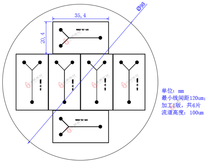 PDMS、純硅芯片圖紙設(shè)計