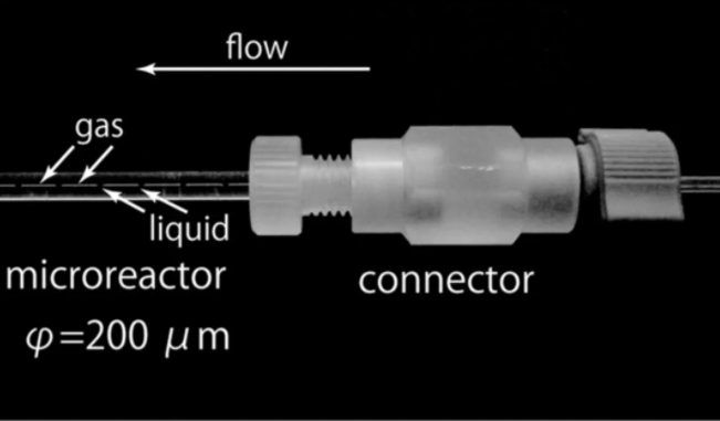 圖8 氣-液-固微通道反應器內Taylor反應流