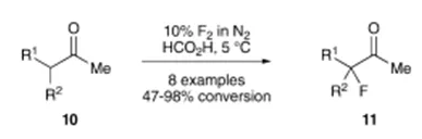 方案5 使用元素氟氟化