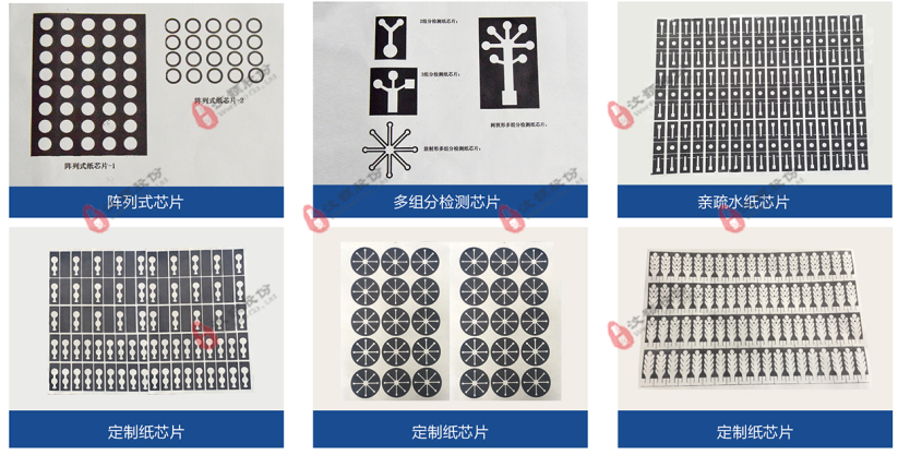 其他常規(guī)親疏水紙芯片 其他常規(guī)親疏水紙芯片