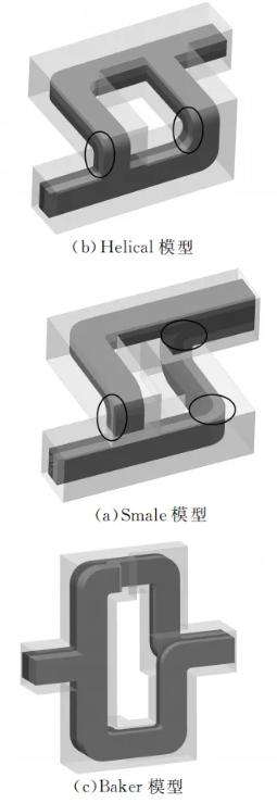 圖4分合式通道流動混合示意圖 圖4分合式通道流動混合示意圖
